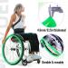 Wheelchair Wheel Covers Wheelchair Push Rim Covers Wheelchair Push Rim Covers Non-Slip Wear-Resistant Hand Push Cover Improve Grip and Traction(Green 22 inches) 22 inches Green - Buy Online on GoSupps.com