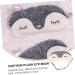 Beaupretty Cartoon Blindfold - 2 Pcs Cute Eye Patch for Sleep Plush Toy Eye Cover & Eye Massager | Soft Faux Fur Satin Sleep Mask - Buy Online on GoSupps.com