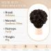 Sofeiyan Messy Bun Hair Piece - Wavy Curly Hair Extension for Women | Darkest Brown to Black - Buy Online on GoSupps.com