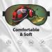 Red Ladybug Daisy Sleep Mask - Soft Adjustable & Breathable Blindfold for Deep Sleep Relaxation Travel & Meditation - Buy Online on GoSupps.com