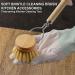 Erhigher Eco-Friendly Dish Scrubber Kitchen Supplies Pot Brush with Long Wooden Handle Strong Decontamination Comfortable Grip Household Cleaning D - Buy Online on GoSupps.com