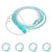 4 Pack High-Flow Soft Nasal Oxygen Cannula Universal Connector Kink Resistant