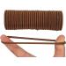 12 PCS Brown 3mm Elastic Hair Bands - Gentle Ponytail Holders for Women, Men, Girls, Kids - No Metal - Bulk Hair Ties - Buy Online on GoSupps.com