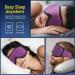 Adjustable Purple Sleep Mask for Men and Women - Zero Eye Pressure, Comfortable Eye Covers with Velcro - 1 Count - Buy Online on GoSupps.com