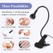 SAVILAND Black Mini UV LED Nail Lamp for Gel Polish Curing | Rotatable Light with Securing Clip for Manicures at Home - Buy Online on GoSupps.com