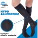 ABSOLUTE SUPPORT Cotton Compression Socks 20-30mmHg - Black, Medium | USA Made for Women & Men - Buy Online on GoSupps.com