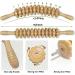 Deston 2pcs Wooden Therapy Massage Stick Set for Maderoterapia - Lymphatic Drainage, Cellulite Reduction, Muscle Release - Handheld Trigger Point Massager with 12 Rollers - Curved and Straight - Buy Online on GoSupps.com