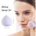 Latex-Free Purple Makeup Beauty Blenders - Soft Sponge Set for Foundation & Cosmetics | 2Pcs Blender Set for Face & Under Eye Makeup - Buy Online on GoSupps.com