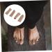 FOMIYES Silicone Gel Finger & Toe Sleeves Set - Toe Protector, Separator, Cushion, Bandage - Earth Tones (2 Pairs) - Buy Online on GoSupps.com