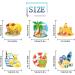 48pcs Beach Ball Shape Cupcake Toppers - Summer Hawaii Cupcake Toppers - Buy Online on GoSupps.com