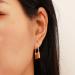 Boho Lock Hoop Earrings | Silver Safety Pin Huggies | Personalized Padlock Jewelry for Women & Girls - Buy Online on GoSupps.com