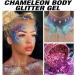 Mermaid Sequins Liquid Holographic Glitter Gel - Chunky Glitter for Face, Hair, Nails - #04 - Buy Online on GoSupps.com