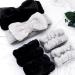ACO-UINT 6Pcs Spa Headbands & Wrist Washbands Set for Women - Soft & Absorbent Skincare Accessories in Black and Gray - Buy Online on GoSupps.com