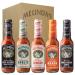 Melindas Habanero Hot Sauce Variety Pack - Extra Spicy Gourmet Hot Sauce Gift Set with Variety of Heat Levels - Includes XXXXtra Reserve, Garlic Habanero, Extra Hot, Mango, Ghost Pepper- 5 oz, 5 Pack Habanero Variety 5 Pack