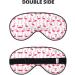 Shop Red Flamingo Pattern Unisex Sleeping Eye Mask - Soft Adjustable and Perfect for Travel | International Shipping Available - Buy Online on GoSupps.com