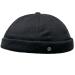 WEROR Men's Docker Cap Docker Hat Fisherman's Hat Harbor Hat Cap Hat WEROR-382.1 One Size Black