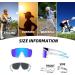 HAAYOT Polarized Cycling Baseball Sunglasses for Men and Women - 3 Interchangeable Lenses - White & Blue - Buy Online on GoSupps.com