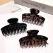 3 PCS Big Hair Claw Clips 3.8 Inch - Nonslip Durable Large Clips for Women - Fashionable Hair Accessories for Thick and Thin Hair - Strong Hold Barrettes in Black/Brown Leopard/Light - Buy Online on GoSupps.com