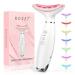 Anti rinkles Facial Massager Red-Light-Therapy-for-Face and Neck Face culpting Tool with 7 Color at-Home Face Tool for Skin Care (White)