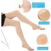 20-30 mmhg Compression Stockings Thigh High - Beige Large (1 Pair) | Open Toe Support Hose for Varicose Veins | Non-Slide Silicone Band - Buy Online on GoSupps.com