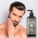 Beard Wash Shampoo with Argan & Jojoba Oils - Softens & Strengthens - Natural Peppermint and Eucalyptus Scent - 17 oz - Buy Online on GoSupps.com