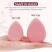 BEAKEY 2 Pcs Makeup Sponge Set - Vertical Cut Beauty Sponges for Flawless Liquid, Cream, & Powder Foundation Blending - A-Pink - Buy Online on GoSupps.com