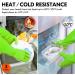 Vgo 3 Pairs Household Cleaning Gloves - Extra Thick Rubber Dishwashing Gloves with Long Sleeves (RB2143) - Green - L Size (3 Pack) for Durable Kitchen and Household Use - Buy Online on GoSupps.com
