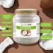 GreatVita Organic Virgin Coconut Oil 1000ml - Premium Glass Jar for Cooking Baking Skin & Hair Care - Buy Online on GoSupps.com