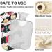 Naanle Striped Sweet Hot Water Bottle with Cover - 1L Transparent Warm Water Bottle for Pain Relief & Heat Therapy | Ideal for Bed Hands & Feet - Buy Online on GoSupps.com