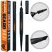 Beard Pen Filler - Black 2 Pack - Barber Styling Pencil with Brush - Waterproof Proof Sweat Proof Long Lasting Solution Natural Finish - Cover Facial Hair and Scalp Patches Like a Pro Black 1 Count (Pack of 2)