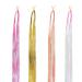 Hair Sparkles Pet Fiber Braided Hair Rope Hair Dye Colored Rope Glitter Hair Extension for Pool Parties New Year Party Hair Tinsel