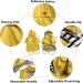 Buy Minezi Waterproof Dog Coat - Reflective Buttons Removable Hood Adjustable Strap | Yellow XL (72-80cm) | Perfect for International Shipping - Buy Online on GoSupps.com