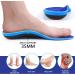 TOPSOLE Orthotic Insoles for Plantar Fasciitis, High Arches, and Foot Pain - Blue (UK-11-29.5cm) - Buy Online on GoSupps.com
