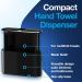 Tork Xpress Countertop Multifold Hand Towel Dispenser Black H2/H23 One-at-a-Time dispensing Elevation Design - 302028 Black Dispenser - Buy Online on GoSupps.com