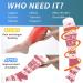 Actinput 4 Pairs Compression Stockings for Men & Women - Colorful Support Socks for Sports Travel & Nursing - Rosa S-M - Buy Online on GoSupps.com