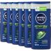 Nivea Men Energy Shower Gel 250 ml - Pack of 6 & MEN Cool Kick Anti-Perspirant Deodorant Roll On Pack of 6 (6 x 50 ml) Fresh Men's Roll On Deodorant + Fresh Masculine Fragrance + Anti-Perspirant Deodorant MEN Cool Kick - Buy Online on GoSupps.com