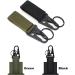 Buxiugk Tactical Keychain Set - 4 Nylon Carabiner Clips for Mountaineering Camping & Hiking - Durable Outdoor Gear in Green - Buy Online on GoSupps.com