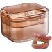 Prosthesis Cleaning Case | Container for False Teeth with Drainage - Ideal for Dentures Bridges & Braces - Apricot - Buy Online on GoSupps.com