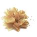 Flower Feather Bead Corsage Hair Clips Fascinator Hairband and Pin (Beige Camel)