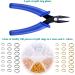 Caffox 700pcs Small Split Rings Set with Pliers - Double Closed Jump Rings for Jewelry Making - Buy Online on GoSupps.com