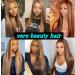 Vero Beauty 20 Inch Ombre Honey Blonde Lace Front Wig, Colored 4/27 Human Hair, Pre Plucked 13x4 Highlight Straight Wig - 180% Density HD Lace Frontal Wig - Buy Online on GoSupps.com