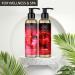 Sensual Massage Oil Set 2x200ml - Strawberry & Cherry - Edible Kissable Body Massage Oil with Almond & Grape Seed Oil for Couples - Buy Online on GoSupps.com
