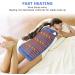 Heating Pad for Back Pain Relief - 12 x 24 - 6 Fast Heating Settings - Machine Washable - Auto-Off - Moist & Dry - Soft Heated Pad Blue - Buy Online on GoSupps.com