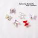 9 Pcs Magnetic Spinning Butterfly Nail Charms for Acrylic Nails - Rhinestone Butterfly Nail Art Charms with Rotating Bearing - Buy Online on GoSupps.com