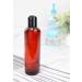 8oz Amber Brown Plastic Bottles (6 pack) with Disc Top Flip Cap - BPA-Free Containers for Shampoo, Lotions, Body Soap, Creams - Buy Online on GoSupps.com