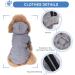 Shop Cute Dog Sweater for Small Dogs | Warm Cotton Hoodie for Pets - XS Grey & Red - Buy Online on GoSupps.com