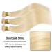 Elailite Real Hair Tresses - 30cm Brazilian Human Hair Bundles Extensions #613 Bleached Blonde 100g - Smooth Quality Hair Extensions - Buy Online on GoSupps.com