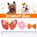 Janinka 36-Piece Dog Hair Bows | Butterfly & Flower Pearls | Elastic Ties for Pets Grooming - Buy Online on GoSupps.com