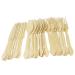 7.75 Inch Wooden Cutlery Set - 100 Pieces of Forks, Knives, and Spoons - Buy Online on GoSupps.com