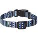 Mihqy Adjustable Dog Collar - Soft & Comfortable Bohemian Blue Design for Small Medium & Large Dogs (XS: Neck 20-30 cm) - Buy Online on GoSupps.com